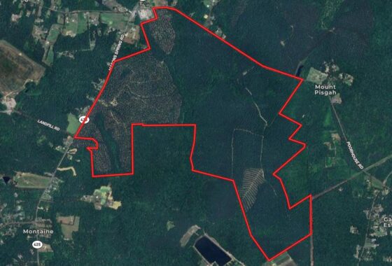 a map of the area