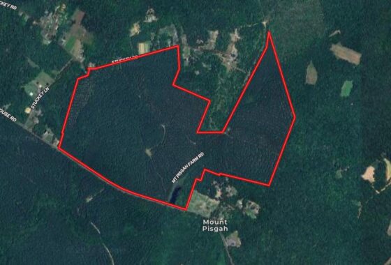 a map shows the location of the property