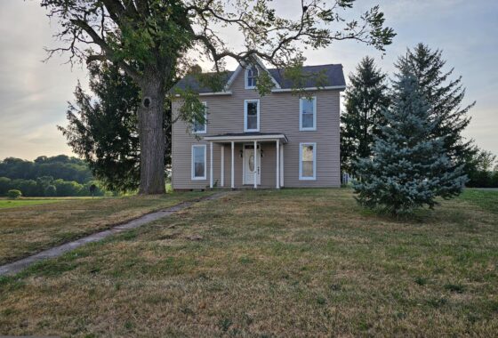a house with a tree in front of it
